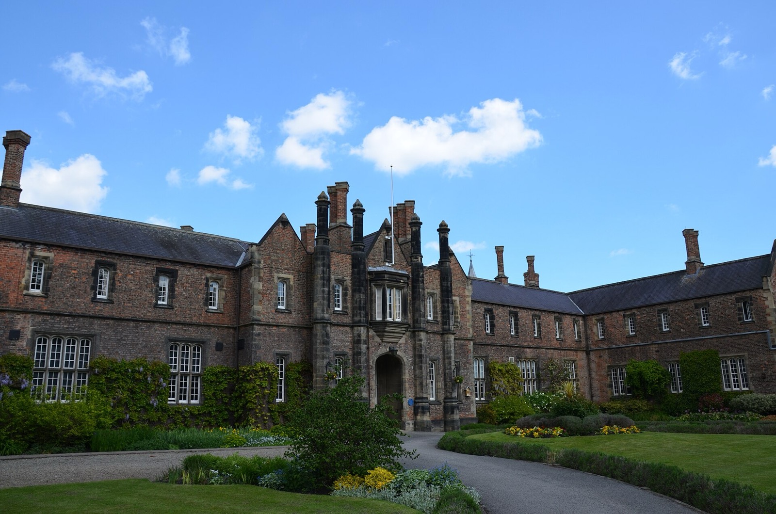 York St John University's historic main building and gardens
