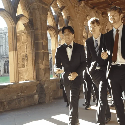 Students attend their matriculation at Durham Cathedral