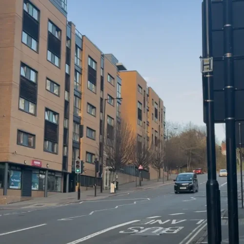 The Pinnacles student accommodation building in Sheffield.
