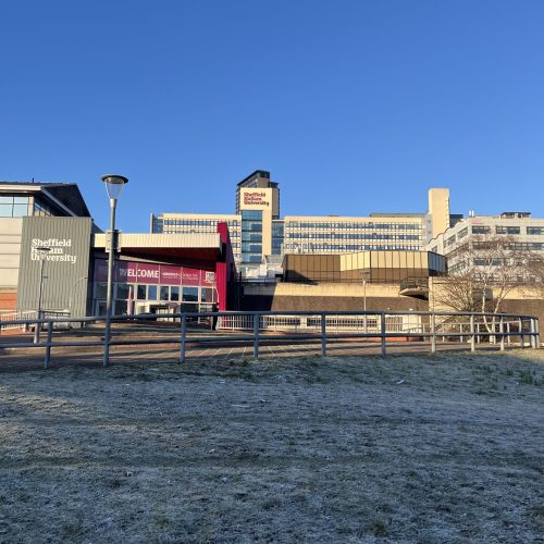 Eric Mensforth Building at Sheffield Hallam University, right in the city centre.
