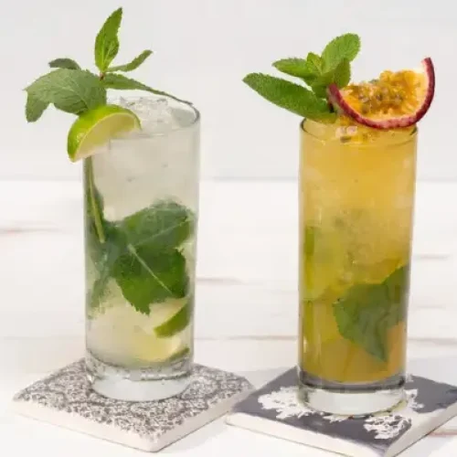 Non-alcoholic, tasty-looking drinks - sober nights out in Sheffield